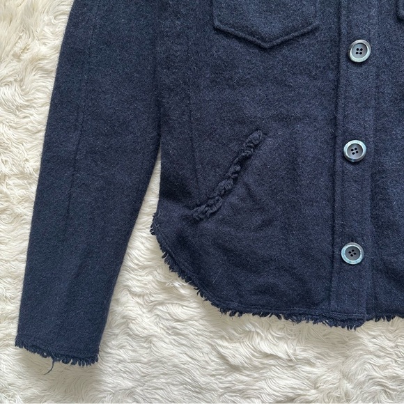 Isabel Marant Étoile Nelly Jacket Wool Blend Midnight Navy Sz 36 / 4 - Picture 9 of 15